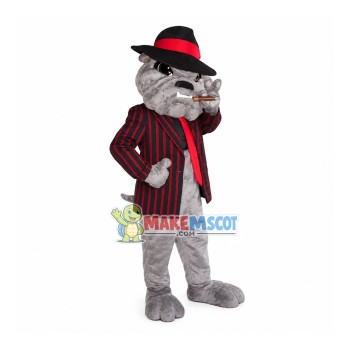 Secretly Visiting The Detective Bulldog Mascot Costume