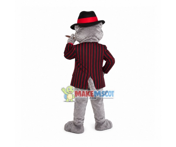 Secretly Visiting The Detective Bulldog Mascot Costume Secretly Visiting The Detective Bulldog Mascot Costume