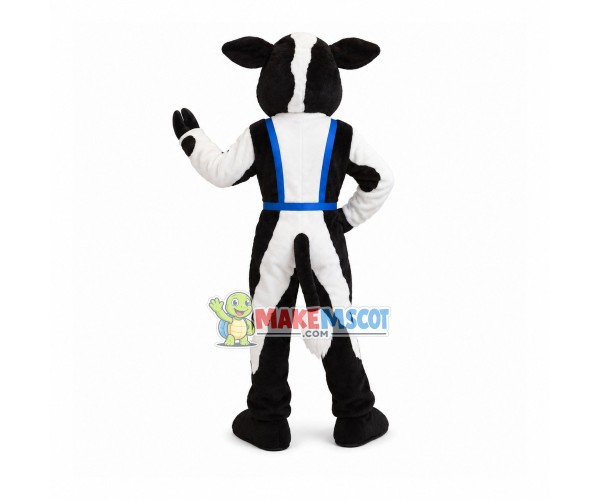 Fashion Cow Model Wearing Belt Mascot Costume Fashion Cow Model Wearing Belt Mascot Costume