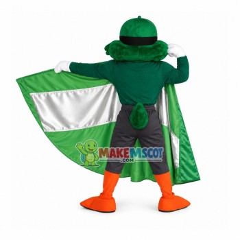 Power Duck Wearing Dollar Print Cloack Mascot Costume Power Duck Wearing Dollar Print Cloack Mascot Costume