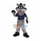 Cheerful The Team Leader Gray Wolf Mascot Costume