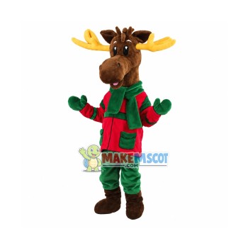 Christmas Reindeer Mascot Adult Costume Christmas Reindeer Mascot Adult Costume