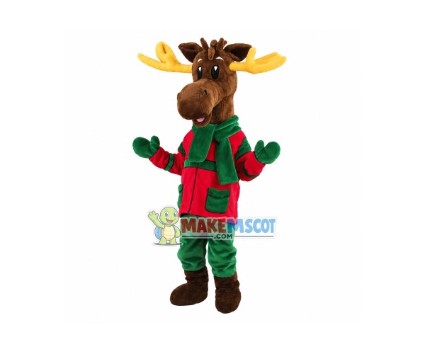 Christmas Reindeer Mascot Adult Costume Christmas Reindeer Mascot Adult Costume
