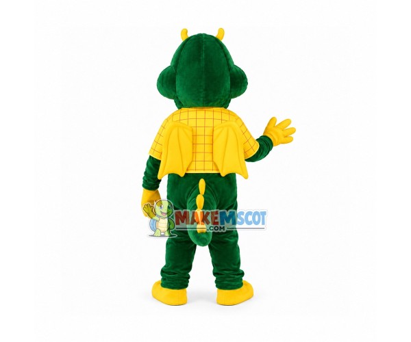 Green Dragon Mascot Adult Costume Green Dragon Mascot Adult Costume