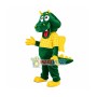 Green Dragon Mascot Adult Costume 