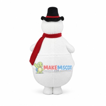 Happy Snowman Mascot Costume 