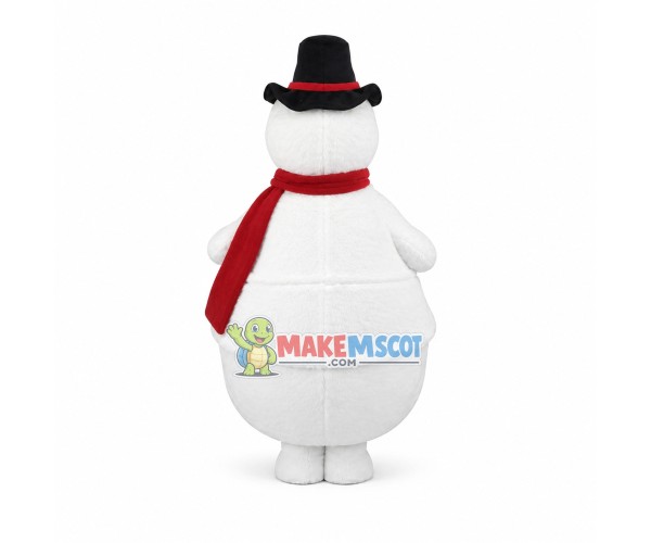 Happy Snowman Mascot Costume Happy Snowman Mascot Costume