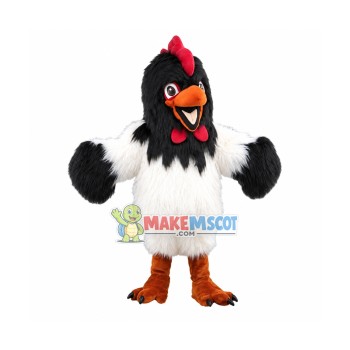 Lakenvelder Rooster Mascot Adult Costume Lakenvelder Rooster Mascot Adult Costume