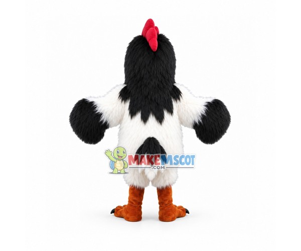 Lakenvelder Rooster Mascot Adult Costume Lakenvelder Rooster Mascot Adult Costume