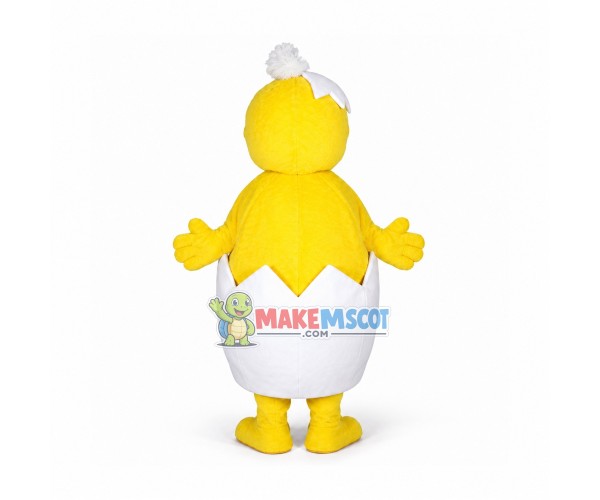 Adorable Newborn Chicken In Egg Shell Mascot Costume	