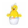 Adorable Newborn Chicken In Egg Shell Mascot Costume	