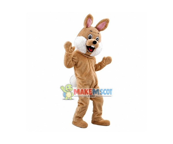 Lovely Brown Rabbit Mascot Adult Costume Lovely Brown Rabbit Mascot Adult Costume