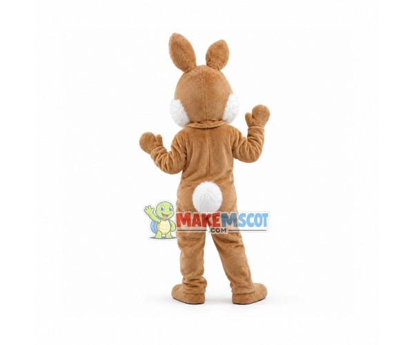 Lovely Brown Rabbit Mascot Adult Costume Lovely Brown Rabbit Mascot Adult Costume