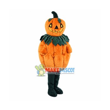 2nd Version Of Halloween Pumpkin Man Mascot Costume	