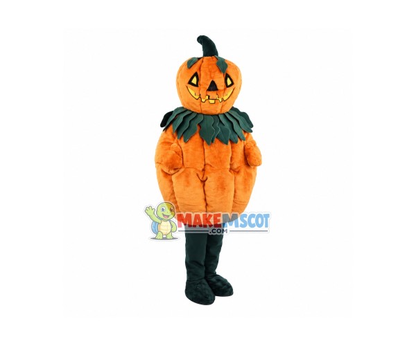 2nd Version Of Halloween Pumpkin Man Mascot Costume	