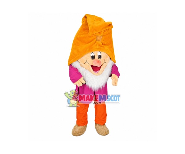 Optimistic Dwarfs Happy Mascot Adult Costume Optimistic Dwarfs Happy Mascot Adult Costume