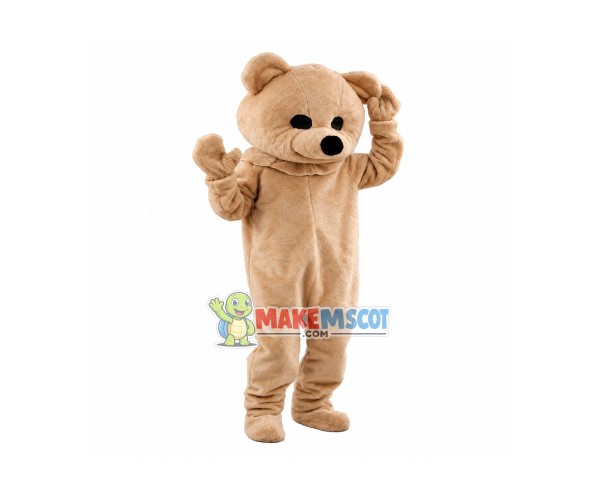 Beige Bear Mascot Adult Costume	