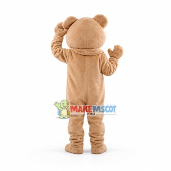 Beige Bear Mascot Adult Costume Beige Bear Mascot Adult Costume