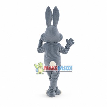 Lovely Grey Bunny Mascot Adult Costume Lovely Grey Bunny Mascot Adult Costume