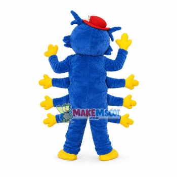 Mr. Blue Centipede Mascot Costume Mr. Blue Centipede Mascot Costume