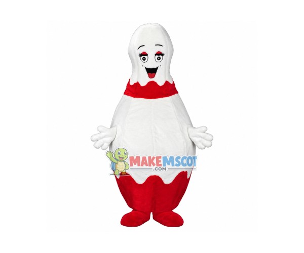 Huge Cartoon Bowling Pin Lightweight Mascot Adult Costume Huge Cartoon Bowling Pin Lightweight Mascot Adult Costume
