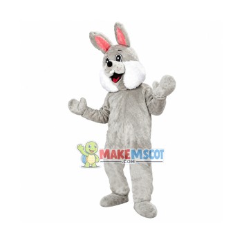 Lovely Grey Hare Mascot Adult Costume 