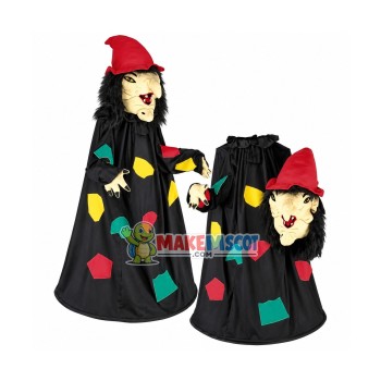 Scary Old Witch Mascot Costume 