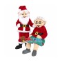 Happy Santa & Mrs. Santa Mascot Costume 