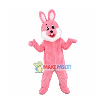 Pink Rabbit Mascot Adult Costume 
