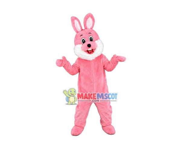 Pink Rabbit Mascot Adult Costume 