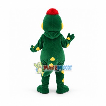 Green Dino the Dinosaur Mascot Adult Costume Green Dino the Dinosaur Mascot Adult Costume
