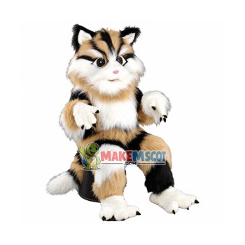 Family Cat Long Fur Mascot Costume Family Cat Long Fur Mascot Costume