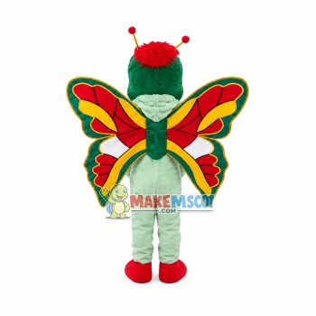 Green Butterfly Mascot Adult Costume Green Butterfly Mascot Adult Costume