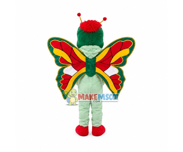 Green Butterfly Mascot Adult Costume Green Butterfly Mascot Adult Costume