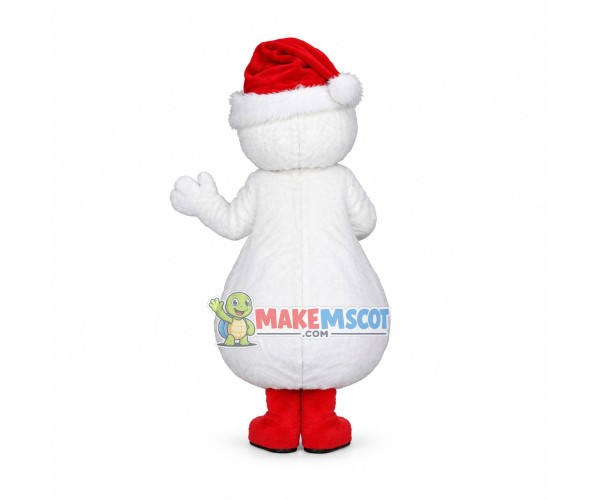 Adorable Christmas Snowman Mascot Costume Adorable Christmas Snowman Mascot Costume