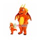 Fiery Dragon Mascot Costume Fiery Dragon Mascot Costume