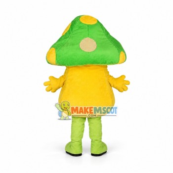 Adult Cartoon Green Mushroom Mascot Costume Adult Cartoon Green Mushroom Mascot Costume