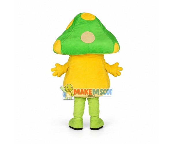 Adult Cartoon Green Mushroom Mascot Costume Adult Cartoon Green Mushroom Mascot Costume