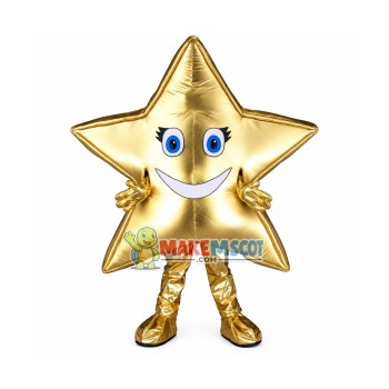 Deluxe Cartoon Golden Star Mascot Costume Deluxe Cartoon Golden Star Mascot Costume