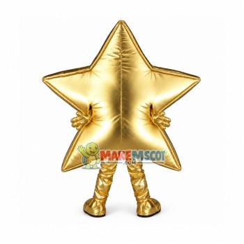 Deluxe Cartoon Golden Star Mascot Costume Deluxe Cartoon Golden Star Mascot Costume