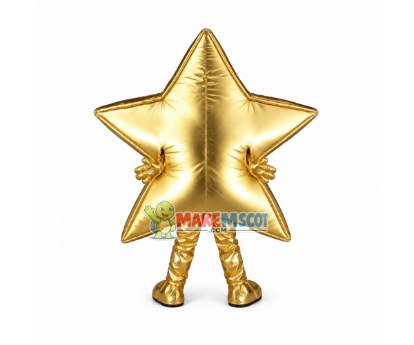 Deluxe Cartoon Golden Star Mascot Costume Deluxe Cartoon Golden Star Mascot Costume