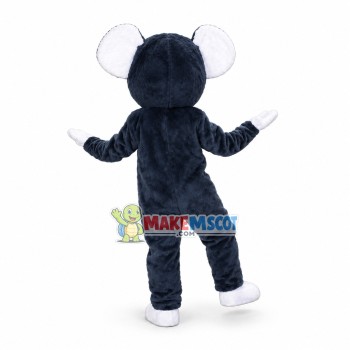 Happy Black Mouse Mascot Costume Happy Black Mouse Mascot Costume