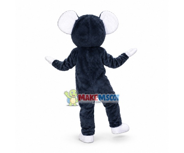 Happy Black Mouse Mascot Costume Happy Black Mouse Mascot Costume