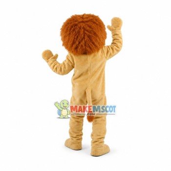 Beige Lion Mascot Costume Beige Lion Mascot Costume