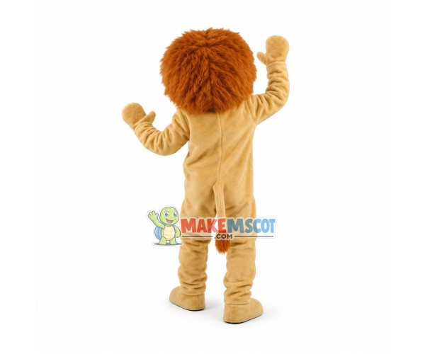 Beige Lion Mascot Costume Beige Lion Mascot Costume