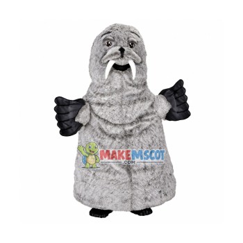 Grey Walrus Mascot Costume Grey Walrus Mascot Costume
