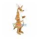 Beige Kangaroo Mascot Costume Beige Kangaroo Mascot Costume