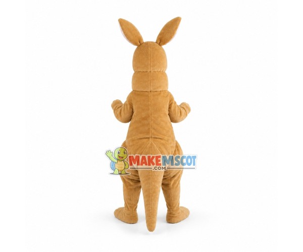 Beige Kangaroo Mascot Costume Beige Kangaroo Mascot Costume
