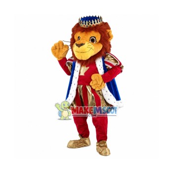 King Lion Mascot Costume King Lion Mascot Costume