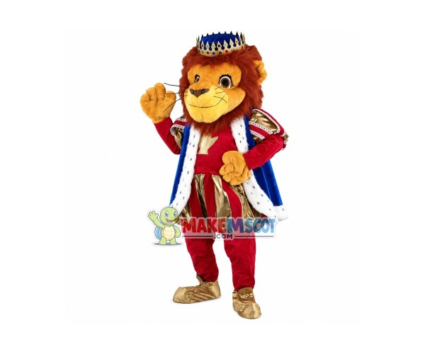 King Lion Mascot Costume King Lion Mascot Costume